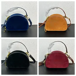 Bonito designer crossbody sacos para mulher moda impressão meia lua saco bolsas de luxo presentes 4 cores 24449
