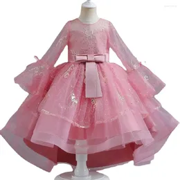 Mädchenkleider, formelle Schule, Zeremonie, Outfit, Teenager, Abendparty, langes Kleid, 4–14 Jahre, Kinder, Taufkostüm, Weiß, Erstkommunion