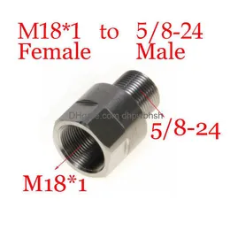 محول خيط الفولاذ المقاوم للصدأ M18x1 أنثى إلى 5/8-24 مرشح الوقود الذكور M18 SS Soent Trap لـ NAPA 4003 WIX 24003 M18X1R DROND