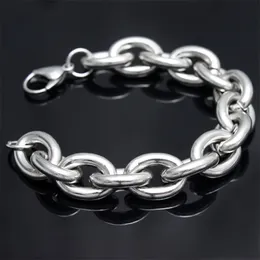 Chain 23cm*15mm 695g Stainless Steel Silver color Chains Bracelet Bangle For Men Boy Lowest Price Quality 231016