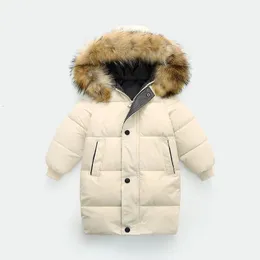Płaszcz w dół zima moda dzieci w dół kurtki grube nastolatki płaszcza ciepłe parkas ubrania dla dzieci na 3-10 lat chłopiec dziewczyna obrońca wierzchnia 231017