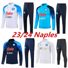 23/24 NAPOLI TROASTION SOCCER JERSEY KIT 2023 SSC NAPLES AE7 D10S Hommes Soccer Jersey Football Kitwear Formation Tuta Chandal Speciting