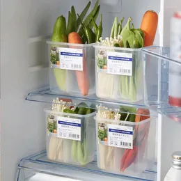 Bottiglie di stoccaggio Scatola da cucina Frigorifero Organizzatore di verdure Contenitori per frigorifero in plastica Scaffale per strati distanziatori freschi