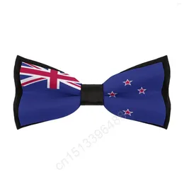 Bow Ties 폴리 에스테르 Zealand 플래그 남성용 반대 쟁이 패션 캐주얼 남자 크라바트 목 웨딩 파티 정장 넥타이