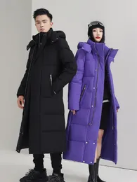 Piumino da uomo Parka Uomo Donna Giacca invernale 2023 Spessore caldo lungo 90 Anatra bianca Cappotti con cappuccio Nero Rosso Donna 5XL 231017