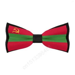 Bow Ties poliester transnistria flaga bowtie dla mężczyzn moda swobodna męska kravat decipwear przyjęcie weselne garnitury krawat