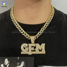 Chokers God Family Money Full Rhinestones Chain Number Pendant Iced Out Hip Hop Halsband för män Kvinnliga tillbehörsmycken 231016