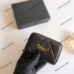 High-End Small Card Bag Brieftasche CH Frauen kurz beliebte Makkaronfarbe Multi-Bank-Anel Klassische Münzgrundstücke Mode