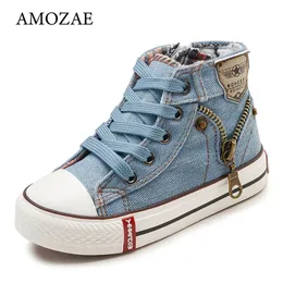 Sneakers Canvas Children Shoes Sport Breattable Boys Sneakers Brand Kids Shoes For Girls Jeans Denim Casual Child Flat Boots 231017
