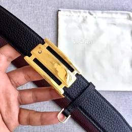 Automatic belt Mens Belt Designer Genuine Leather Waistband Steel buckle business Formal wear Girdle length 125CM Adjustable
