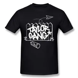 Luxus Mann 100 % Baumwollstoff Taylor Gang T-Shirts Mann Rundhalsausschnitt Dunkelblau Kurzarm Hip Hop Top T-Shirts Große Größe Normales T-Shirt Sh2480