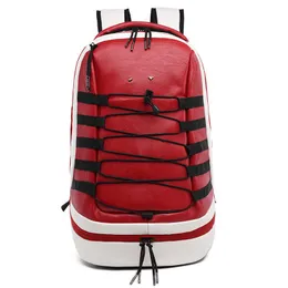 Air Jord Outdoor Sports Fashion Backpack النسخة الكورية النسخة المبتدئة في مدرسة ثانوية على ظهره على ظهر كرة السلة 230915