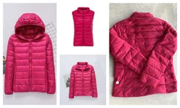 LU-2050 Women Short Design Slim and Thick Jacket Korean Warm White Duck Down Jacket Fashion Coat Sports Down Vest