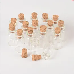 도매 1ml 미니 유리 병 코르크를 가진 비알이 빈 작은 투명 병 항아리 13*24*6mm 100pcs/lot good Qty cwwxj