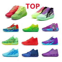 Gorące męskie lamelo Ball MB 02 Buty do koszykówki MB03 Guttermelo Blue Red Purple Jade Green Slime Róż Czerwony Czerwony Halloween BHM Sneakers Tenis