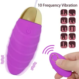 大人のおもちゃ10SpeedワイヤレスリモートコントロールUSB充電式振動卵膣ボールGSPOT刺激Clitoral Vibrator Sex Toy for WOM 231017