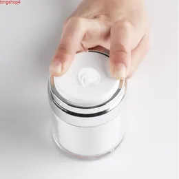 100pcs 50g/50ml Airless Acrylic Cream Jar 라운드 진공 병 화장품 메이크업 항아리 포장 펌프 SN040Goods dhabc alkti