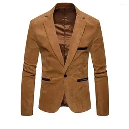 Ternos masculinos tpjb moda terno jaquetas sólido fino ajuste único botão vestido masculino casual veludo blazer