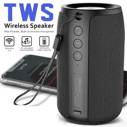 휴대용 스피커 미니 블루투스 스피커 Hifi 서브 우퍼 무선 FM 라디오 열 지원 TF /TWS /USB 231017