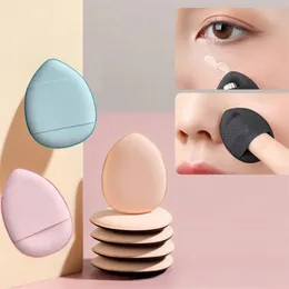 Svampar applikatorer bomull mini finger svamp kosmetisk puff reservdetalj smink luft kudde våt och torr droppform makeup svamp set kosmetiska verktyg 231016