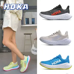 Sapatos de caminhada tênis de corrida ao ar livre Hoka Carbon Carpen X2 com placa de carbono absorção de choque ultraleve calçados esportivos para mulheres voando tecelagem malha respirável leve