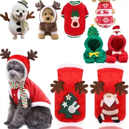 Dog Apparel Christmas Clothes Pet for Small Medium Dogs Costume Chihuahua Pets Hoodies Warm Year Clothing Yorkshire 231017