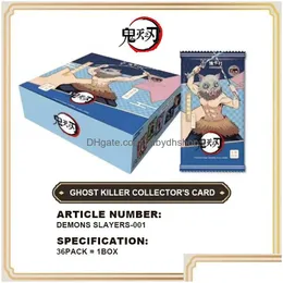 2023 Original Demons Slayers Collection Card TCG Game Collectors Edition Collector Cards Tabell Toys for Family Children Christmas G