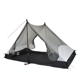 Tents and Shelters 2023 T inner Version 3F UL Gear 2 Persons 3 Seasons 4 Seasons 220 110 125CM Inner Of LANSHAN Outdoor Camping Tent 231017