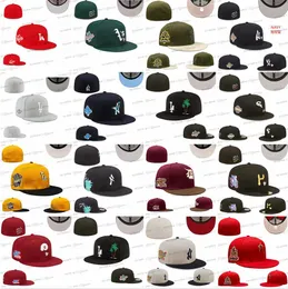 Cappelli aderenti da baseball da uomo in 33 colori Classico nero Hip Hop Chicago Sport Cappellini firmati completamente chiusi Berretto da baseball Chapeau Ed A SD Letter Love