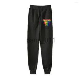 Erkek pantolon moda gurur lgbt ter pantolon eşcinsel aşk lezbiyen gökkuşağı bayrak tasarım joggers pantolon pantolonlar erkek/kadın sokak kıyafeti eşofmanları x1017