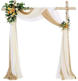 Украшение для вечеринки 3-10 метров, свадебная арка, драпирующая ткань, шифоновый фон, занавеска, тюль, потолочные шторы для свадьбы, декор для свадебной церемонии