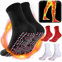 Women Socks Winter Self-Heating Thermal Heated Soft Elastic Thicken Anti-Slip For Men Outdoor Cycling Ski Tube Sock