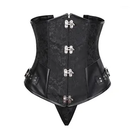 Bustiers Corsets Basque Costume Clubwear Gothic Women's Steel Steempunk Corset Top Underbust Plus Size2744