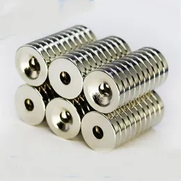 50 Stück 10 x 3 mm Loch 3 mm N50 starker Ringmagnet D versenkte Seltenerd-Neodym-Magnete Permanentmagnet267H