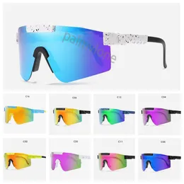 Original VIPERS Sport Google TR90 polarisierte Sonnenbrille für Männer/Frauen, winddichte Outdoor-Brille, 100 % UV-verspiegelte Linse, Geschenk, Pits-Sonnenbrille