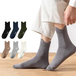 Meias masculinas 1 par de algodão homens inverno quente confortável negócios meia homem sólido unisex casual sokken meias calcetines hombre