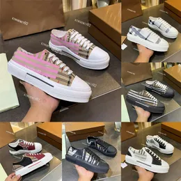 Scarpe firmate Scarpe casual con motivo check vintage Scarpe da ginnastica classiche a righe Scarpe da donna con plateau Sneaker bassa in tela con stampa