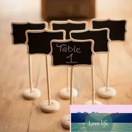 5PCS Jakość Mała drewniana farba drewniana kreda Blackboard Wedding Kitchen Restaurant Znaki Kapylna Pisanie