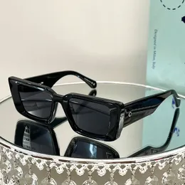 Off Offlasses okrągłe rama gruby talerz w stylu Oeri064 Off szklanki Outdoor UV Protection Box Designer Okulary przeciwsłoneczne Mężczyźni