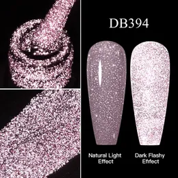 Smalto per unghie Mtssii Gel glitter riflettente Rosa paillettes scintillanti Smalto per unghie Soak Off Gel UV per unghie Decorazione semipermanente per nail art 231016