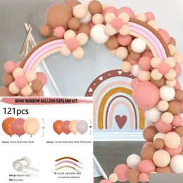 Inne impreza imprezowa dostarcza inne zapasy imprezy imprezy Boho Rainbow Blush Balloons Garland Arch Kit Peach Pastel Morericot La Dhgarden Dhlzc