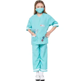 Cosplay Cosplay Halloween Childras Drama Stage Costumes Veterinary Costumes Children's Doctor Professional Experience Game Costumes 231017