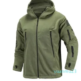 Outdoor Jackets Hoodies Hunting Hiking Military Winter Thermal Fleece Tactical Jacket Outdoors Sports Hooded Coat Militar Outdoor Army