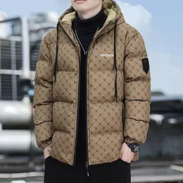 Men's Down Parkas 2023 Winter Warm Thick Men Jacket Casual Hoodie Cotton Zipper Korean Style Fitness Fashion Coat 231018