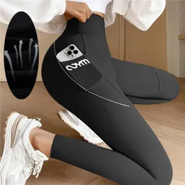 Mulheres Leggings Sólidos Sem Costura Com Bolso Mulheres Macio Treino Calças Fitness Outfits Yoga Calças Cintura Alta Gym Wear Spandex 231018