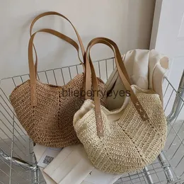 Shoulder Bags Bags Summer Straw andbags and Purses Weave Tote Bag Female Boemian Soulder Bags Women Lady Travel Sopping Bagsblieberryeyes