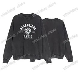 Xinxinbuy Homens Mulheres Designer Moletons Hoodies DESTRUÍDOS Paris 1917 Orelhas Trigo Impressão Preto Oversize S-XL245A