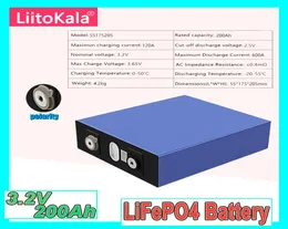 LiitoKala 32 V 200 Ah LiFePO4-Batterie Klasse A wiederaufladbare Lithium-Eisenphosphat-Batterie DIY 12 V 24 V 48 V Wohnmobil-Boot-Solarsystem4290099