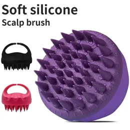 Spazzole per capelli Scrubber per cuoio capelluto Shampoo Spazzola per massaggi Pettine pulito con manico Lavaggio esfoliante Strumenti per la testa 231017