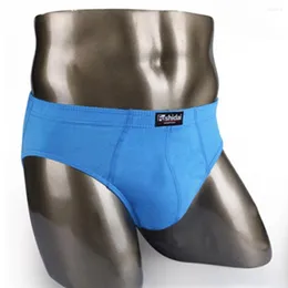 Underpants Mens Sports Soft Underwear Ribbed Slips Briefs Calças Respirável Algodão Convexo Bolsa Sexy Lingerie para Marido